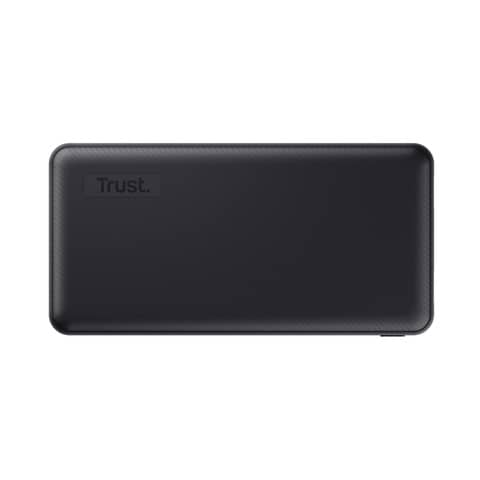 Trust Primo - Powerbank - 20000 mAh - 74 Wh - 15 Watt - 3 A - Fast Charge - 3 connettori di uscita (2 x USB, USB-C) - sul cavo: Micro-USB