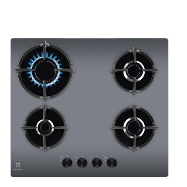 Electrolux Serie 600 EGG64272M - Piano cottura a gas - 4 piastre - Nicchia - larghezza: 56 cm - prof. 48 cm - a specchio