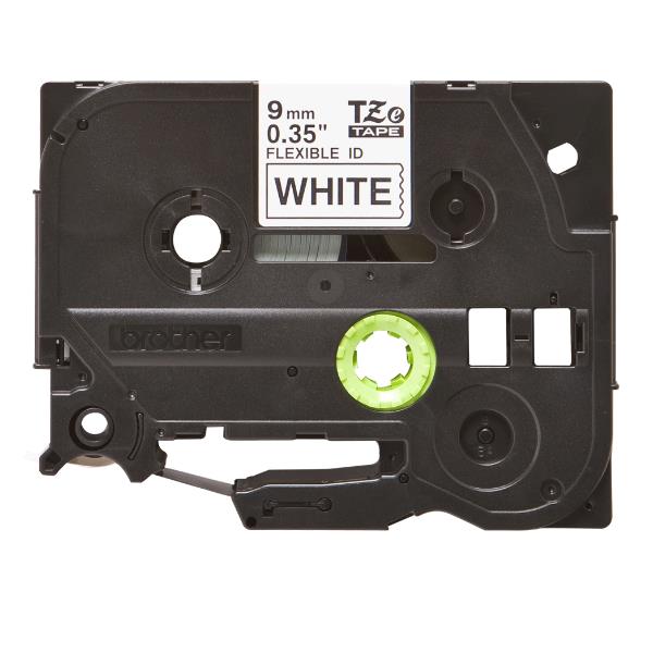 Brother TZe-FX221 - Adesivo - nero su bianco - Rotolo (0,9 cm x 8 m) 1 cassetta(e) nastro per etichette flessibili - per Brother DCP-T310, T520; InkBenefit Plus DCP-T310; P-Touch PT-1880, D200, E550, E800, H105