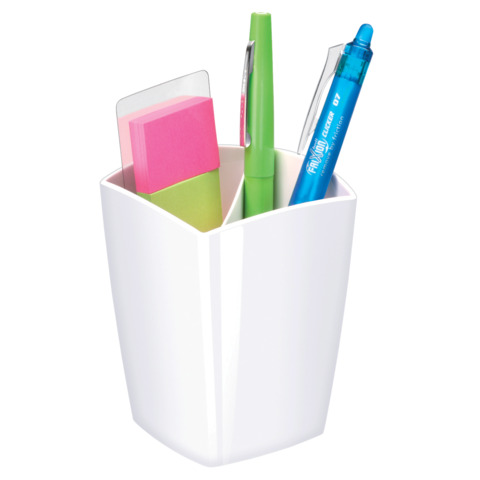 Portapenne 530 Mineral - 7,4 x 7,4 x 9,5 cm - bianco artico - Cep