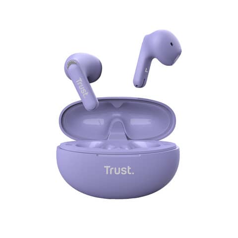 Trust Yavi - True wireless earphones con microfono - in-ear - Bluetooth - viola