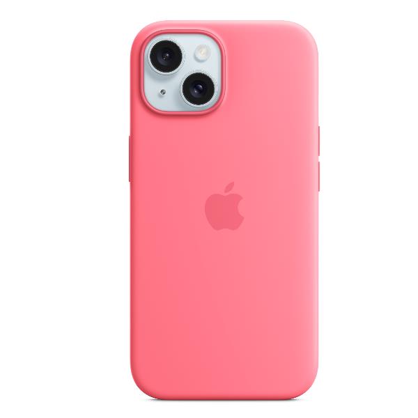 Apple - Cover per cellulare - compatibile MagSafe - silicone - rosa - per iPhone 15 Plus