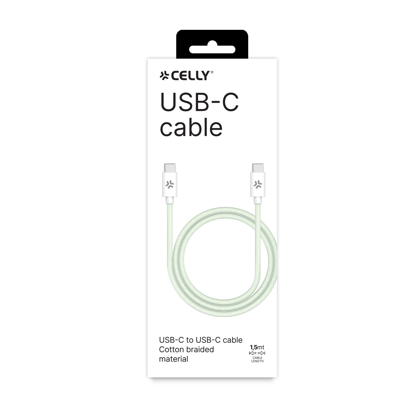 =>>USB-C TO USB-C 1.5M GN COTTON