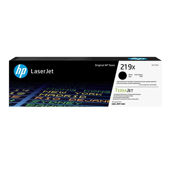 HP 219X - Alta resa - nero - originale - LaserJet - cartuccia toner (W2190X) - per P/N: 499Q6F#B19, 499Q8F#B19