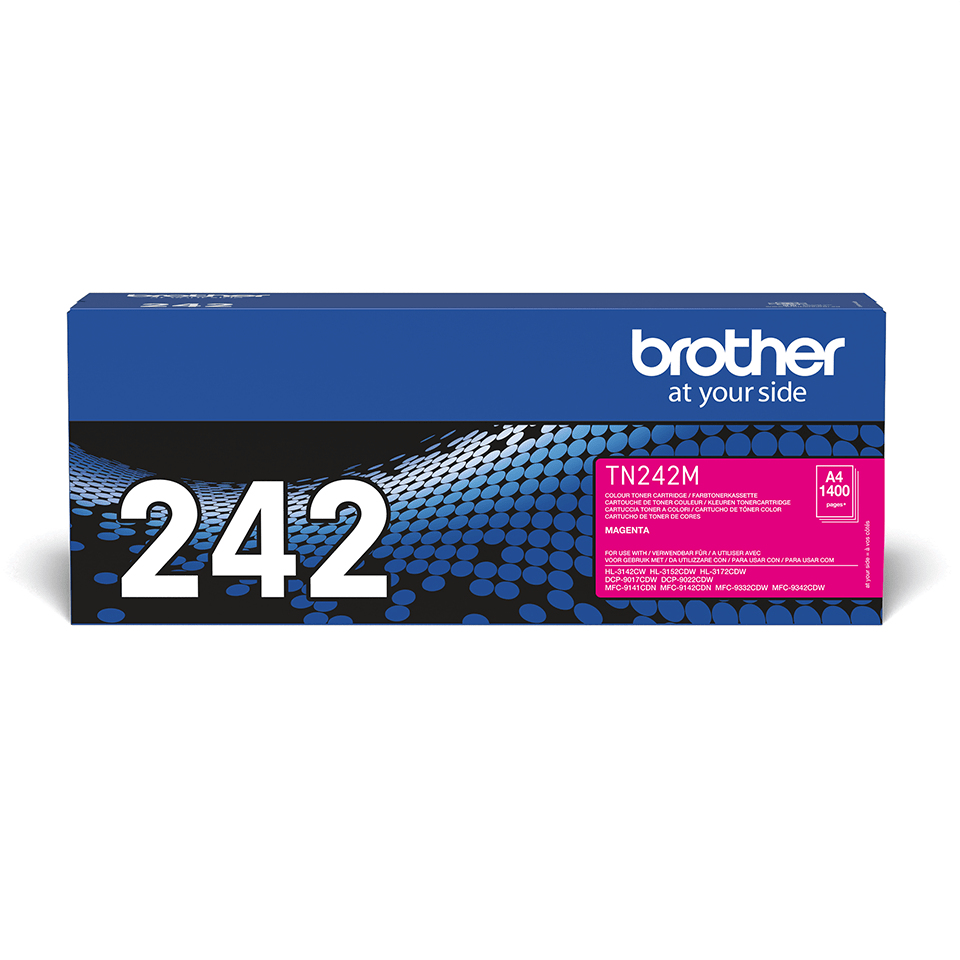 Brother TN242M - Magenta - originale - cartuccia toner - per Brother DCP-9017, DCP-9022, HL-3142, HL-3152, HL-3172, MFC-9142, MFC-9332, MFC-9342