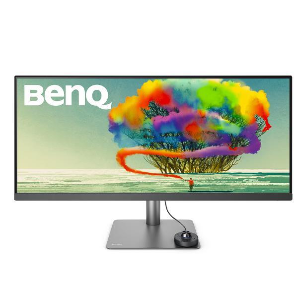 BenQ DesignVue PD3420Q - Monitor a LED - 34" - 3440 x 1440 UWQHD @ 60 Hz - IPS - 400 cd/m² - 1000:1 - DisplayHDR 400 - 5 ms - 2xHDMI, DisplayPort, USB-C - altoparlanti - grigio scuro