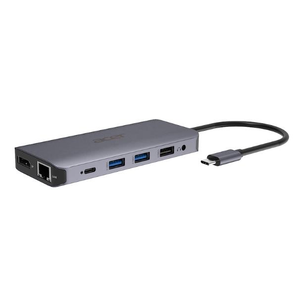 Acer 12-In-1 Type-C Adapter - Docking station - USB-C - 2 x HDMI, DP - GigE - per Chromebook 51X; Extensa 15; Nitro 5; Predator Triton 300; TravelMate Spin B3