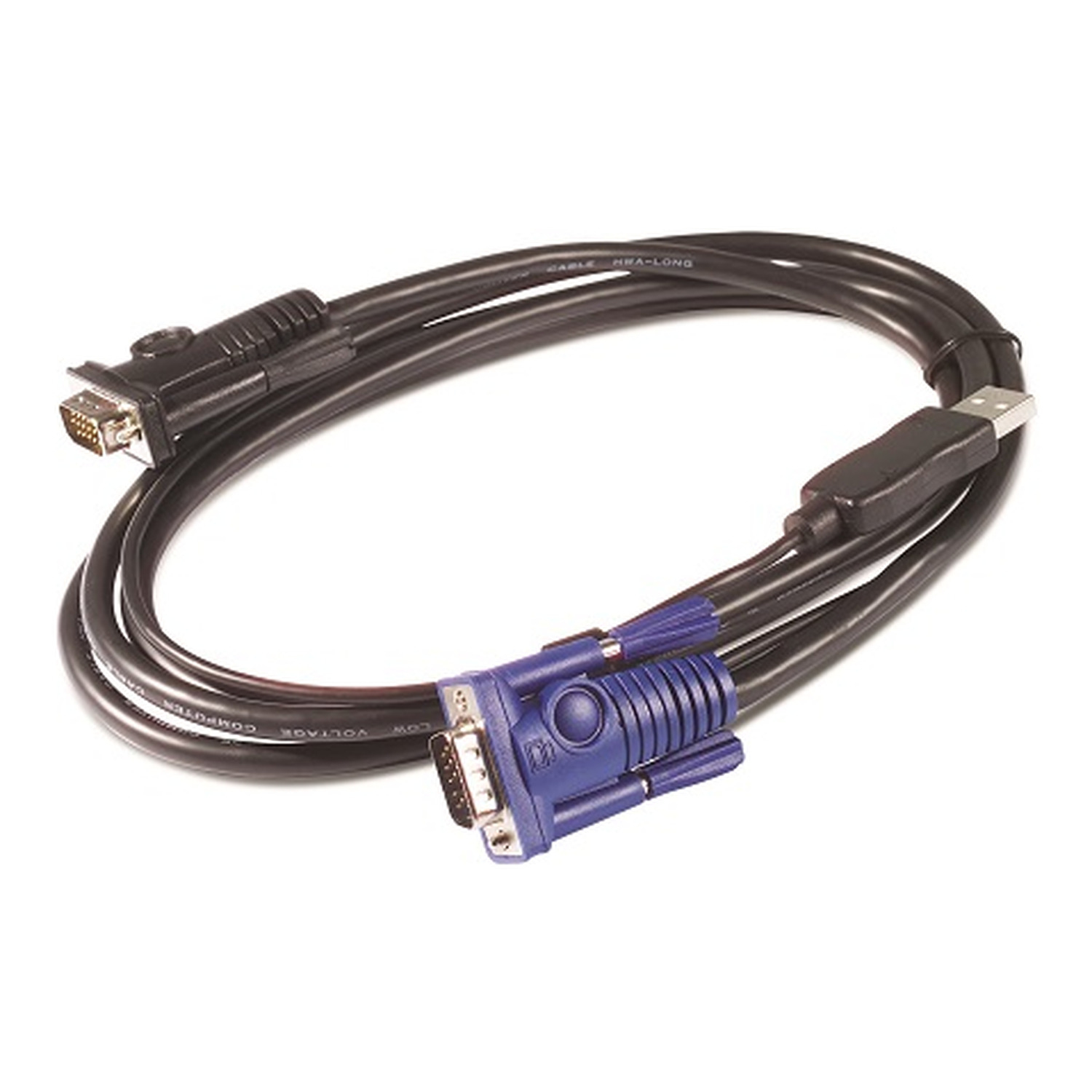 APC - Cavo video / USB - USB, HD-15 (VGA) (M) a HD-15 (VGA) (M) - 7.6 m - per APC 16 Port Multi-Platform Analog KVM, 8 Port Multi-Platform Analog KVM
