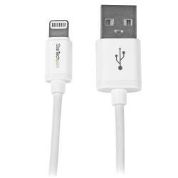 StarTech.com Cavo connettore lightning a 8 pin Apple bianco da 30cm a USB per iPhone / iPod / iPad - Cavo Lightning - Lightning maschio a USB maschio - 30 cm - a doppia schermatura - bianco - per P/N: ST4200MINI2, ST4200MINIC, TB3DK2DHV, TB3DK2DHVUE, TB3DKDPMAW, TB3DKDPMAWUE