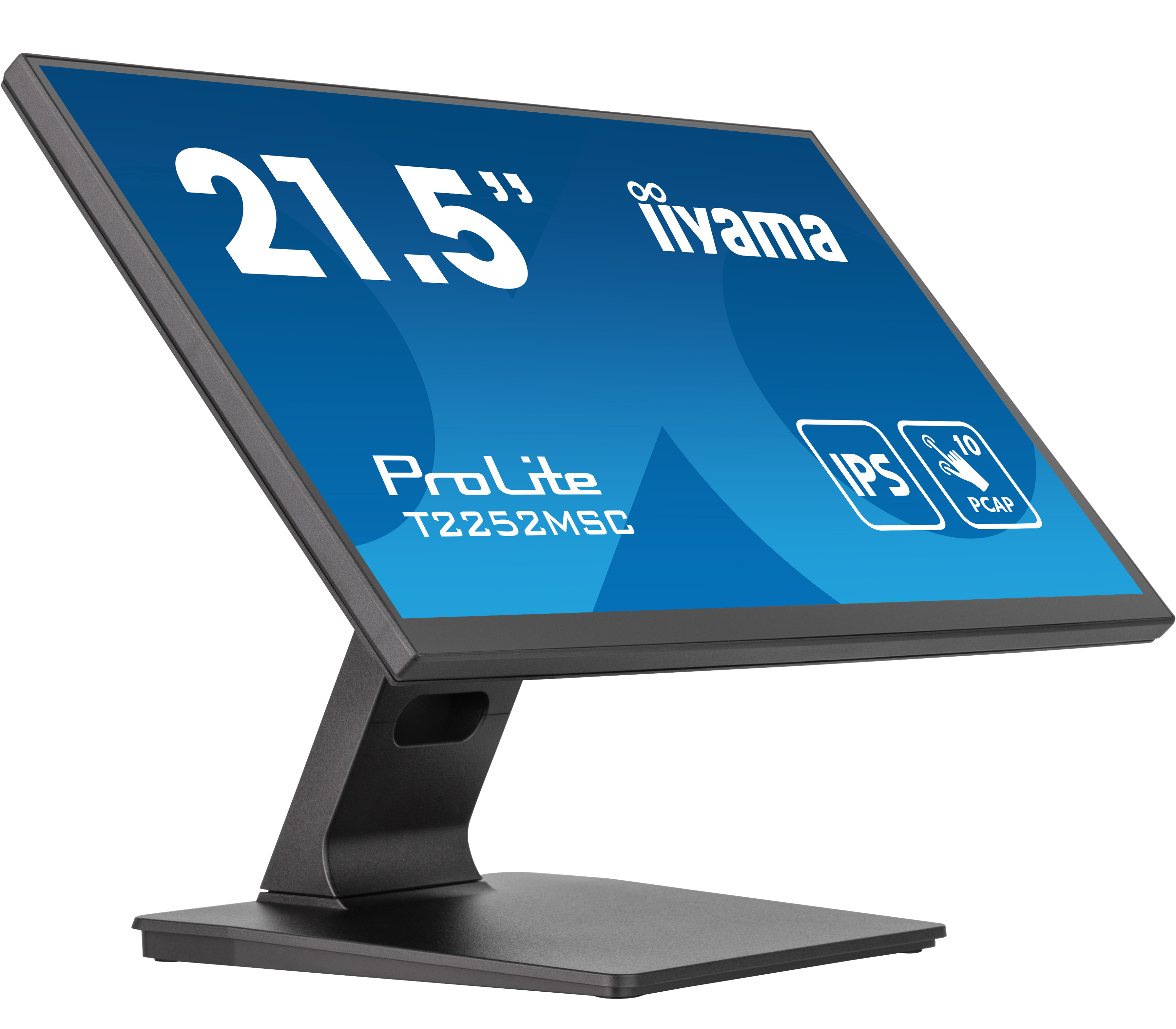 iiyama ProLite T2252MSC-B2 - Monitor a LED - 22" (21.5" visualizzabile) - touchscreen - 1920 x 1080 Full HD (1080p) @ 60 Hz - IPS - 250 cd/m² - 1000:1 - 5 ms - HDMI, DisplayPort - altoparlanti - nero, finitura opaca