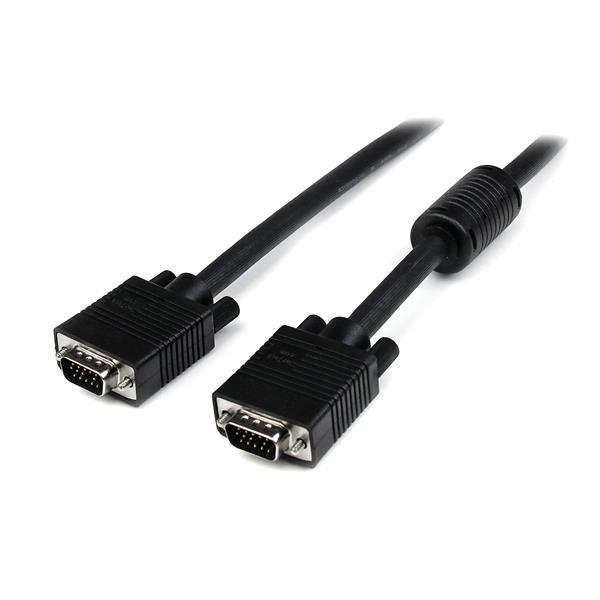 StarTech.com 6 ft Coax High Resolution Monitor VGA Video Cable - HD15 to HD15 M/M - 6ft HD15 to HD15 Cable (MXT101MMHQ) - Cavo VGA - HD-15 (VGA) (M) a HD-15 (VGA) (M) - 1.8 m - stampato - nero - per P/N: CDP2DPVGA, CDP2MDPVGA, CDP2VGAFC, DKT30CHVPD2, DP2VGA3X5, KITBXAVHDPNA, USB32HDVGA