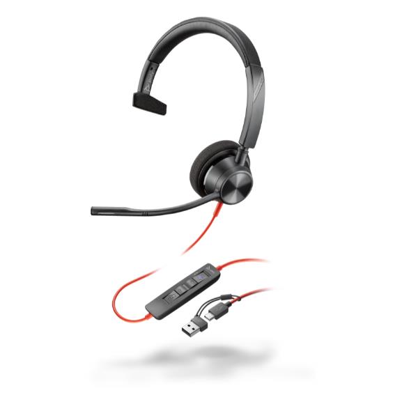 Cuffie e Auricolari - Poly Blackwire 3310 USB-CA MS