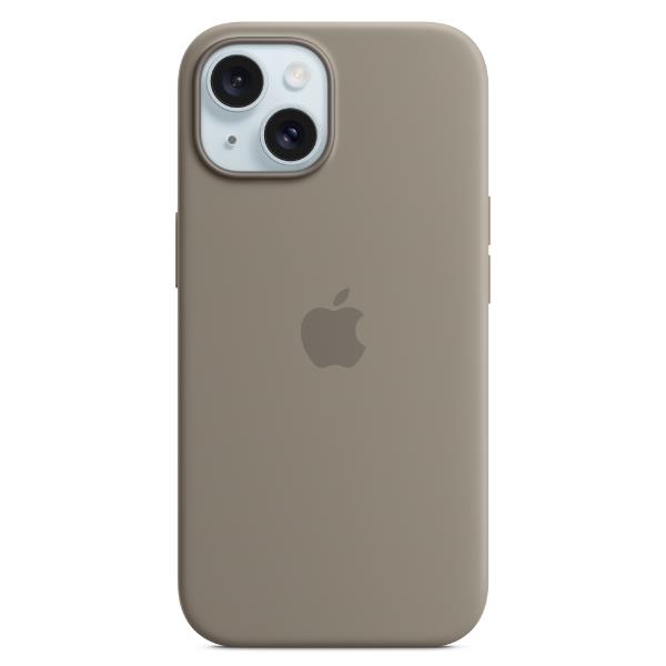 Apple - Cover per cellulare - compatibile MagSafe - silicone - argilla - per iPhone 15