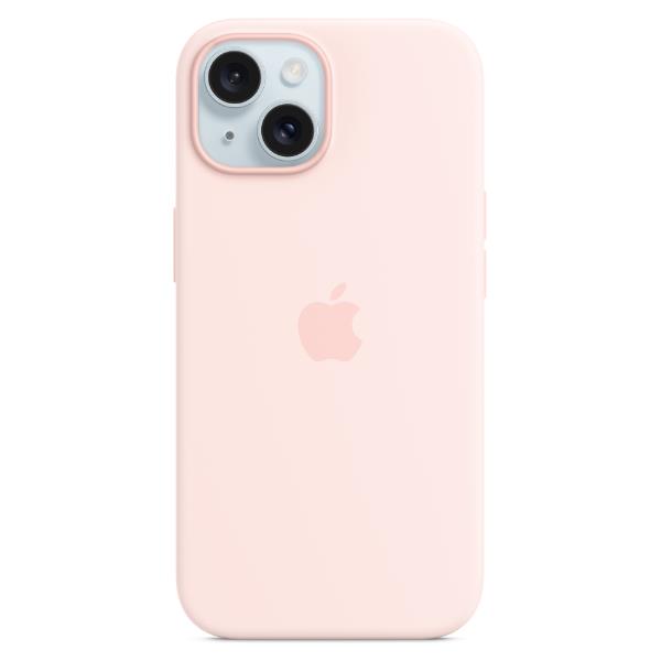 Apple - Cover per cellulare - compatibile MagSafe - silicone - rosa chiaro - per iPhone 15 Plus