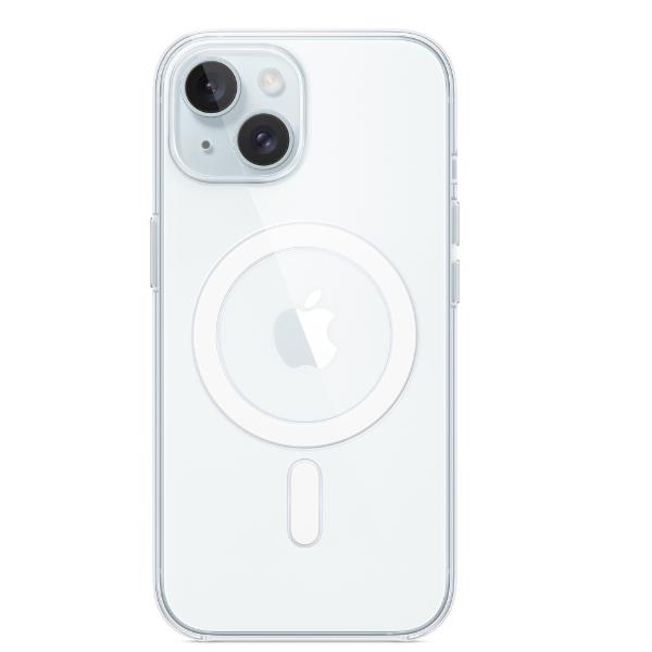 Apple - Cover per cellulare - compatibile MagSafe - policarbonato - trasparente - per iPhone 15 Plus