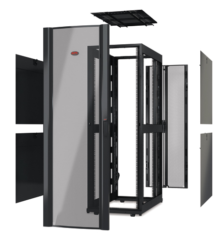 APC NetShelter SX - Rack a telaio aperto - nero - 42U - 19"