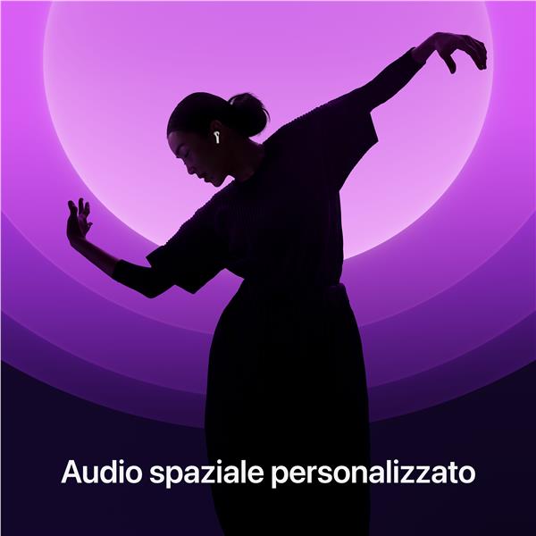 Apple AirPods 4 with Active Noise Cancellation - True wireless earphones con microfono - auricolare - Bluetooth - eliminazione rumore attivata - bianco