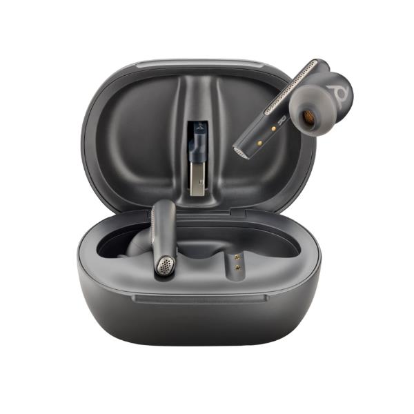 Cuffie e Auricolari - Poly Voyager Free 60+M UC + Adattatore BT700 USB-C + Custodia per ricarica con touchscreen