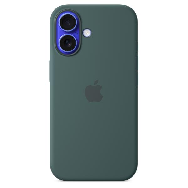 Apple - Cover per cellulare - compatibile MagSafe - silicone - lake green - per iPhone 16 Plus