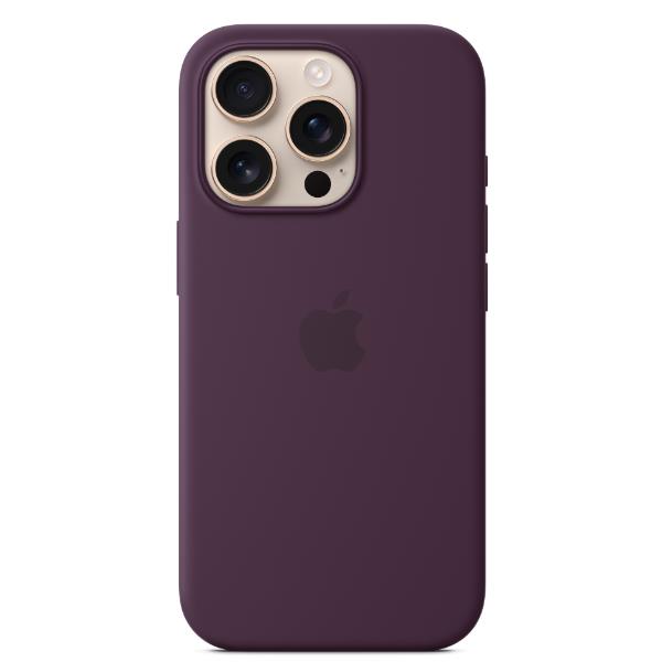 Apple - Cover per cellulare - compatibile MagSafe - silicone - prugna - per iPhone 16 Pro