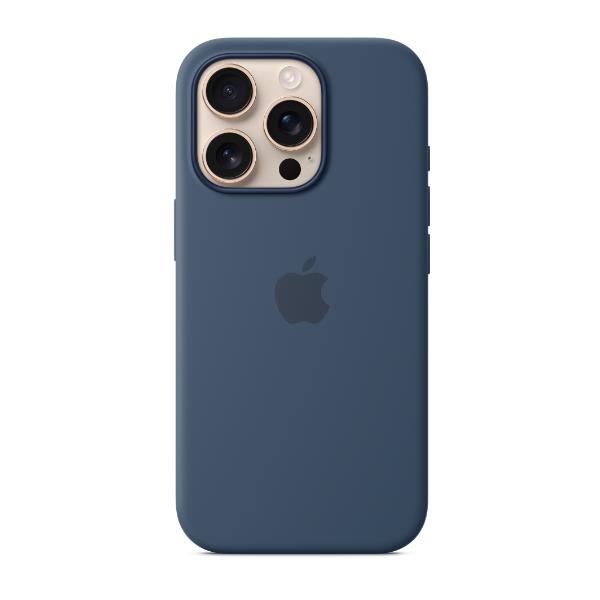 Apple - Cover per cellulare - compatibile MagSafe - silicone - denim - per iPhone 16 Pro Max