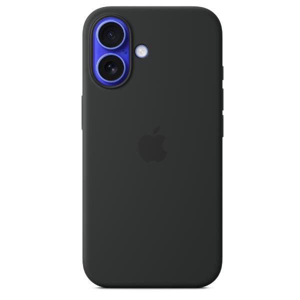 Apple - Cover per cellulare - compatibile MagSafe - silicone - nero - per iPhone 16 Plus