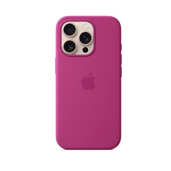 Apple - Cover per cellulare - compatibile MagSafe - silicone - fucsia - per iPhone 16 Pro
