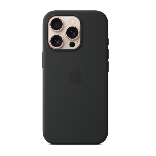 Apple - Cover per cellulare - compatibile MagSafe - silicone - nero - per iPhone 16 Pro