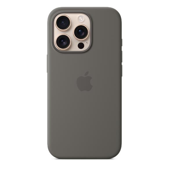 Apple - Cover per cellulare - compatibile MagSafe - silicone - Stone Grey - per iPhone 16 Pro Max