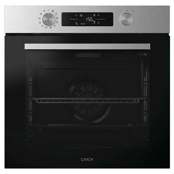 Candy CA6 N3B1HTX - 78 L, Termoventilato, Wi-Fi, Vapore, Pizza, Classe Energetica A++, Nero/Inox.