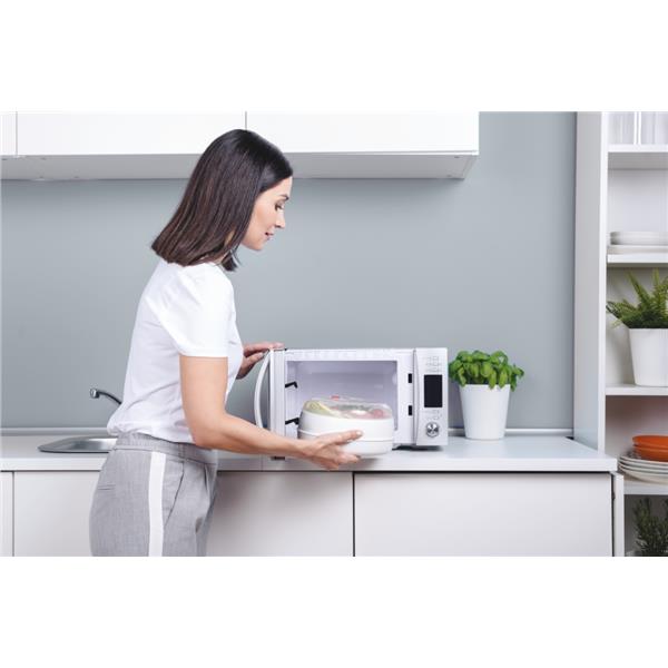 Candy CookinApp CMXG22DS/ST - Forno a microonde con grill - 22 litri - 800 W - acciaio inossidabile