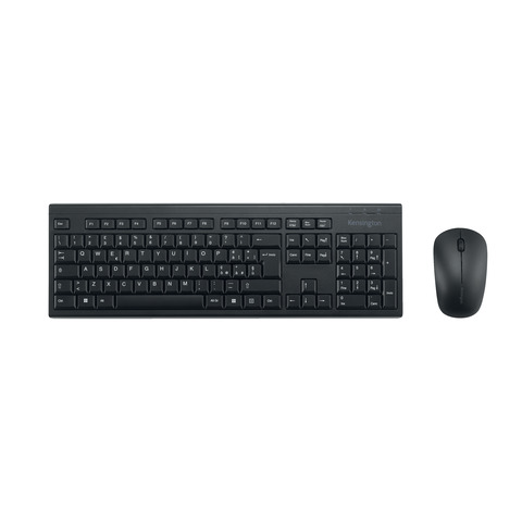 Kensington KM150 EQ - Set mouse e tastiera - full size - senza fili - 2.4 GHz - QWERTY - italiana - FSC cardboard