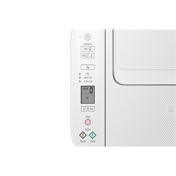 Canon PIXMA TS3751i - Stampante multifunzione - colore - ink-jet - Legal (216 x 356 mm)/A4 (210 x 297 mm) (originale) - A4/Legal (supporti) - fino a 7.7 ipm (stampa) - 60 fogli - Wi-Fi(n), USB 2.0 - bianco