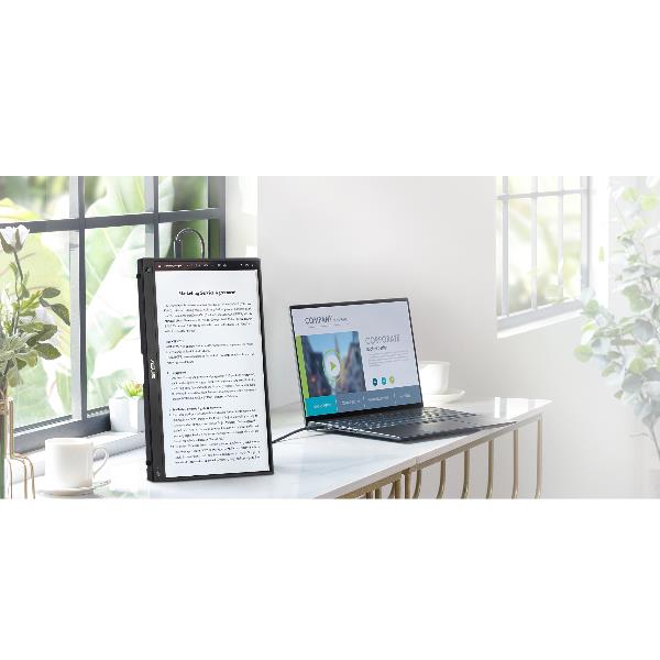 ASUS ZenScreen - Monitor a LED - 16" (15.6" visualizzabile) - portatile - touchscreen - 1920 x 1080 Full HD (1080p) @ 60 Hz - IPS - 250 cd/m² - 700:1 - 5 ms - Mini HDMI, 2xUSB-C - altoparlanti