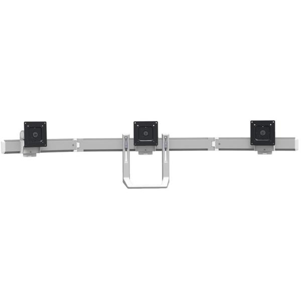 Ergotron HX - Componente di montaggio (impugnatura, 3 snodi, archetto a tripla cerniera) - per 3 schermi LCD - bianco - dimensione schermo: fino a 24" - installabile su braccio