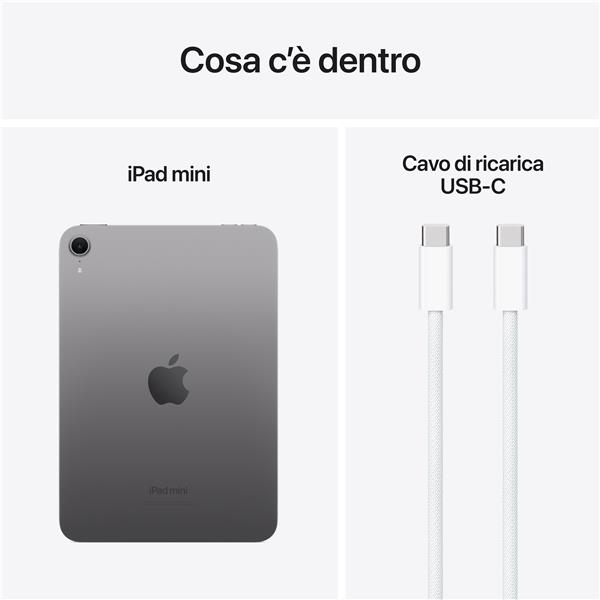 Apple iPad mini A17 Pro Wi-Fi - Tablet - 128 GB - 8.3" IPS (2266 x 1488) - grigio spazio