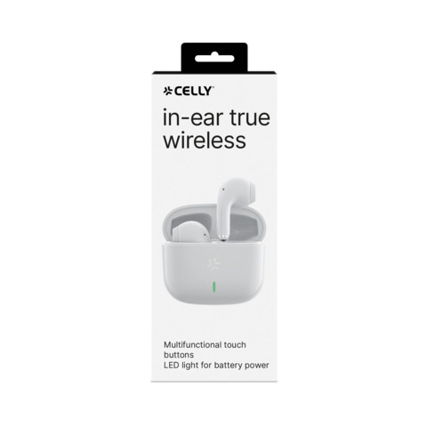 Celly auricolari senza filo wireless, bianco