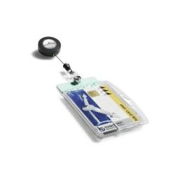 DURABLE - Porta biglietto da visita - per 54 x 85 mm - clip - trasparente (pacchetto di 10)