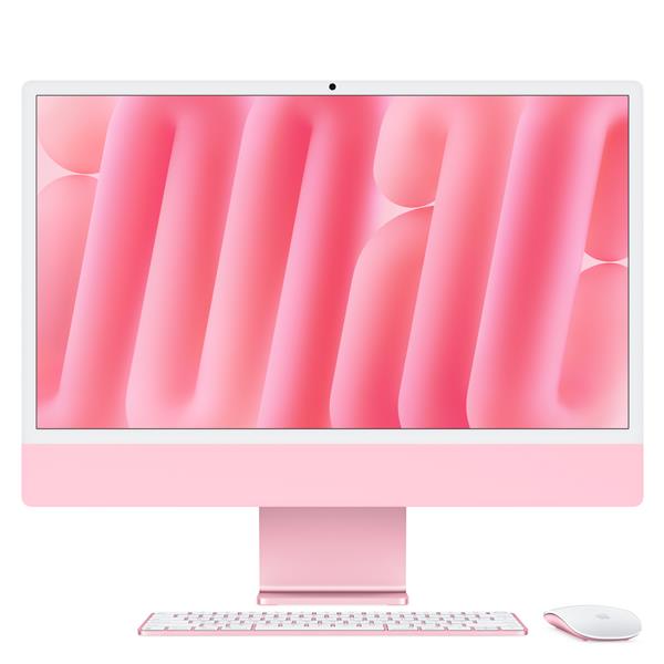 Apple iMac with 4.5K Retina display - All-in-one M4 fino a - RAM 16 GB - SSD 512 GB - Apple M4 10-core - Gigabit Ethernet, IEEE 802.11ax (Wi-Fi 6E), Bluetooth 5.3 - macOS Sequoia 15.0 -monitor: LED 24" 4480 x 2520 (4.5K) - tastiera: italiana - rosa