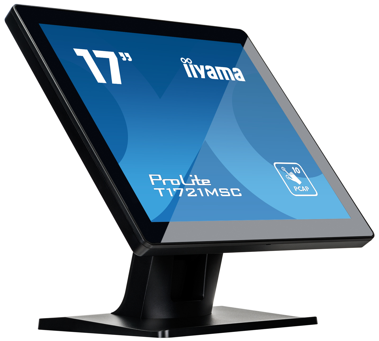 iiyama ProLite T1721MSC-B2 - Monitor a LED - 17" - touchscreen - 1280 x 1024 SXGA @ 75 Hz - TN - 250 cd/m² - 1000:1 - 5 ms - HDMI, VGA - altoparlanti - lunetta di colore nero con finitura opaca