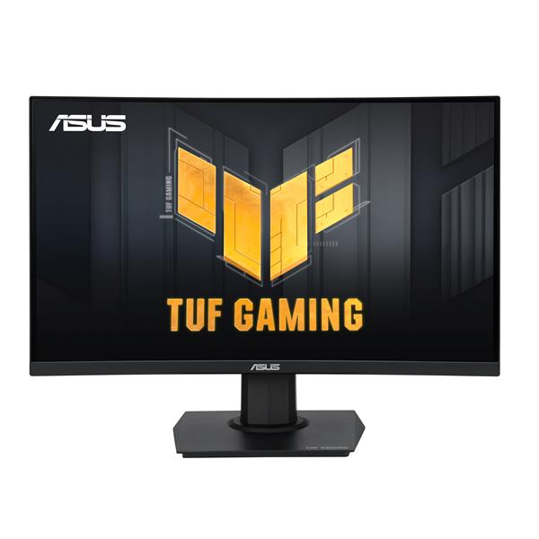 ASUS TUF Gaming VG24VQER - Monitor a LED - gaming - curvato - 24" (23.8" visualizzabile) - 1920 x 1080 Full HD (1080p) @ 180 Hz - VA - 250 cd/m² - 3000:1 - 1 ms - 2xHDMI, DisplayPort - nero