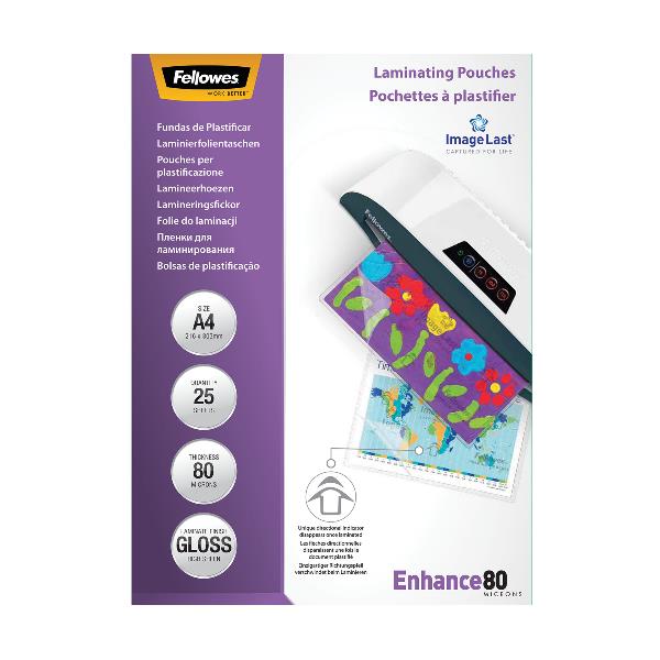 Fellowes pouches ENHANCE80