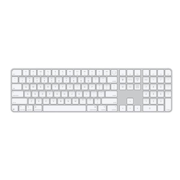 Apple Magic Keyboard con Touch ID e tastierino numerico per Mac con chip Apple - Tedesco - Tasti bianchi