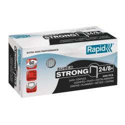 Punti Rapid Super Strong - 24/8+ - acciaio zincato - metallo - Rapid - conf. 5000 pezzi
