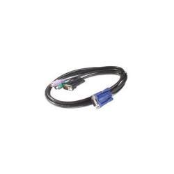 APC - Cavo tastiera / video / mouse (KVM) - PS/2, HD-15 (VGA) (M) a HD-15 (VGA) (M) - 91 cm - per P/N: AP5201, AP5202, AP5808, AP5816, KVM1116R