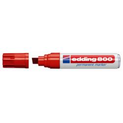 edding 800 - Marcatore - permanente - per vetro, metallo, plastica - rosso - 4-12 mm
