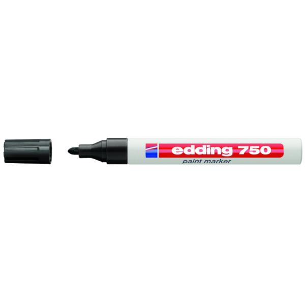 edding 750 paint - Marcatore - permanente - nero - inchiostro pigmentato - 2-4 mm