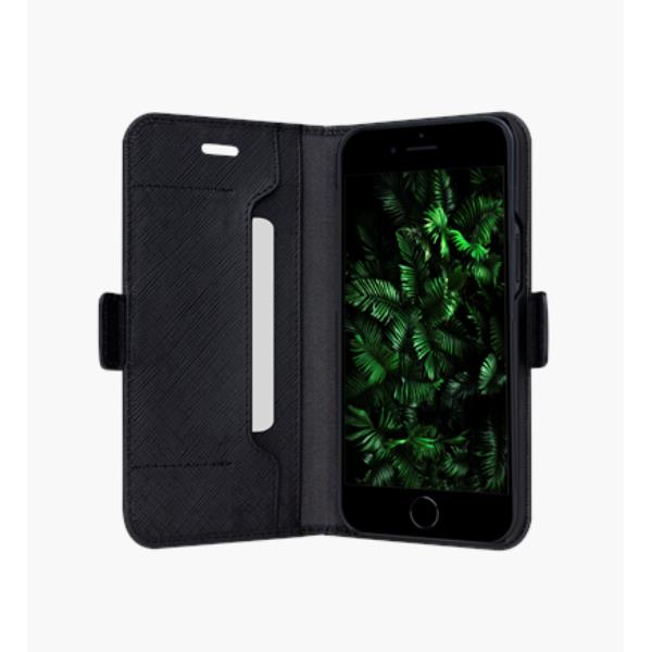 Dbramante 1928 Milano - Custodia in Pelle Saffiano per iPhone SE876 - Nero
