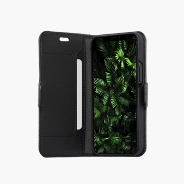 Dbramante 1928 Milano - Custodia in pelle Saffiano per iPhone 12 mini - Nero