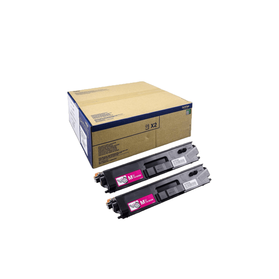 Brother TN900M - Confezione da 2 - magenta - originale - cartuccia toner - per Brother HL-L9200CDWT, HL-L9300CDWT, HL-L9300CDWTT, MFC-L9550CDW, MFC-L9550CDWT